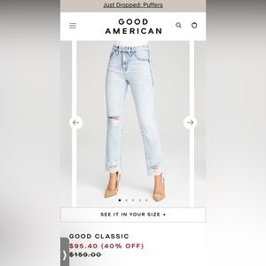 Good American, Good Classic (exactly as pictured) Size 10. New with tags.